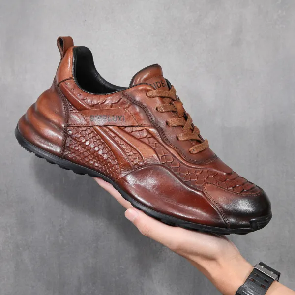 European Style Genuine Leather Premium Sneaker